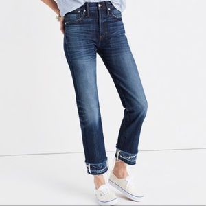 rivet & thread high-rise boyjeans: double-hem